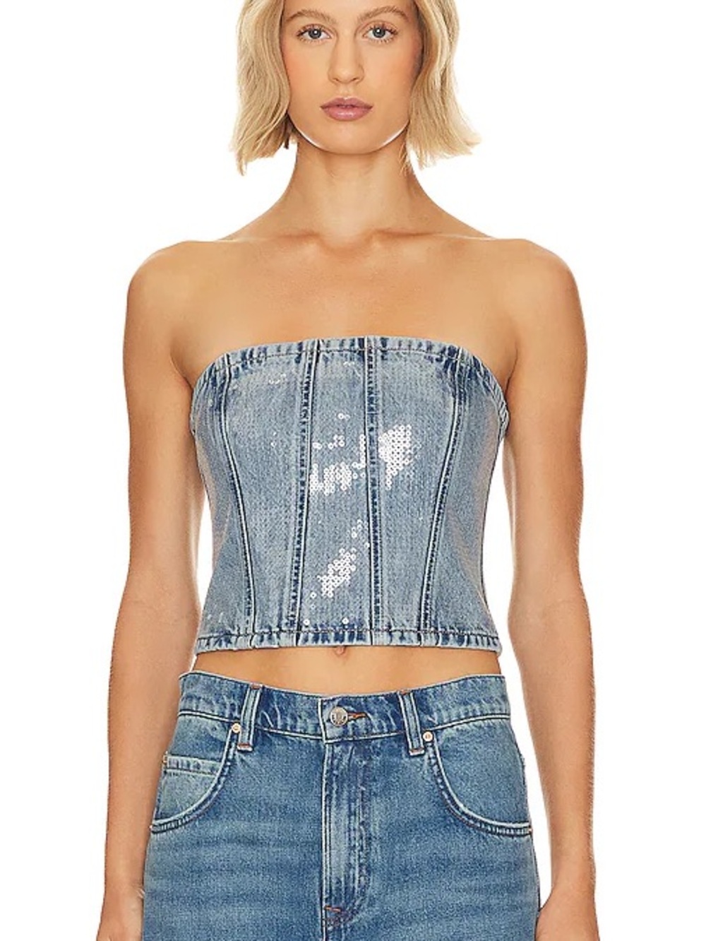 GRLFRND x Lindsi Lane Aurora Sequin Bustier